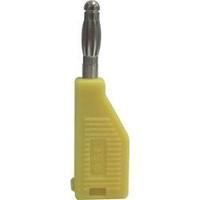 Banana plug Plug, straight Pin diameter: 4 mm Yellow SCI 1 pc(s)