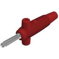 Banana plug Plug, straight Pin diameter: 4 mm Red SKS Hirschmann Buela 300 K 1 pc(s)