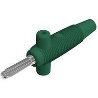 Banana plug Plug, straight Pin diameter: 4 mm Green SKS Hirschmann Buela 300 K 1 pc(s)