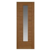 bamburgh oak veneer 1 lite glazed interior door 78in x 30in x 35mm 198 ...