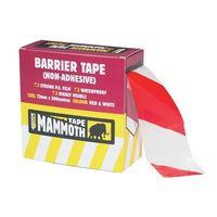 barrier tape red white 72mm x 500m