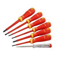 BAHCOFIT Insulated Screwdriver Set of 7 Slotted / Phillips