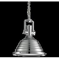 basilica bell shaped pendant light silver