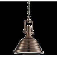 basilica bell shaped pendant light copper