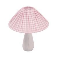 Baroo Fabric Lampshade-Pink Gingham