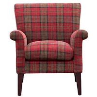 Balmoral Fabric Accent Chair Claret