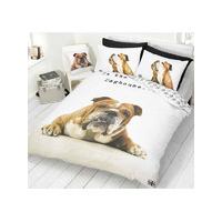 barry bulldog double duvet cover pillowcase set