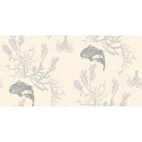 Barneby Gates Wallpapers Coral Pale Grey/Silver, BG0900202