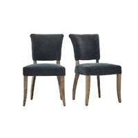 Barbican Pair of Moleskin Dining Chairs