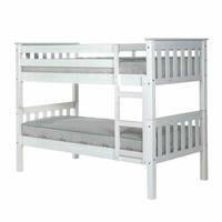 barcelona bunk bed in white single