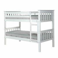 barcelona bunk bed in white small single