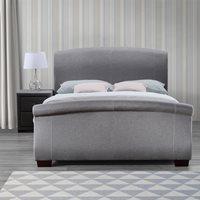 BARCELONA UPHOLSTERED BED WITH DRAWERS in Grey by Birlea - King