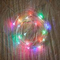 Battery Operated 20 Colour Changing LED Copper Wire Lights