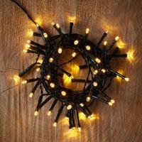 Battery Operated 50 Warm White LED String Lights