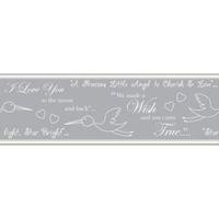 Baby Colours Little Wish Silver Border
