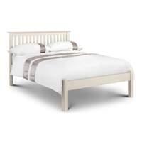 Barcelona Bed Frame Off White Low Foot End Low - Double