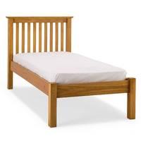 barcelona bed frame low foot end single solid pine