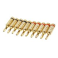 Banana Plug Male Gold-Plated (5 pairs)