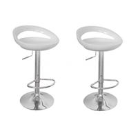 bar stool miami white set of 2