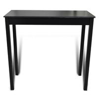 bar table dining table black 115 x 55 x 107 cm