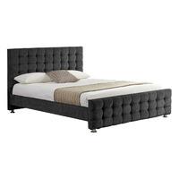 baratheon chenille bed frame charcoal double