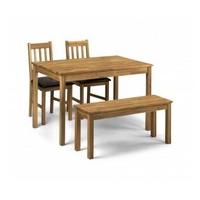 Banbury Oak Dining Table with 2 Chairs & Bench