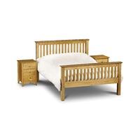 Basel High Foot End Solid Pine Double Bed