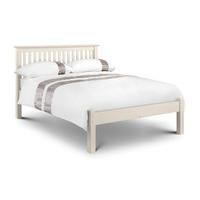 Basel Stone White Low Foot End Solid Pine King Size Bed