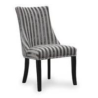 Baudelaire Velvet Stripe Mink Chairs