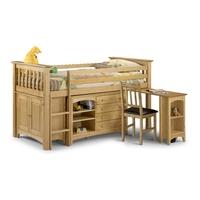 basel solid pine sleep station with storage