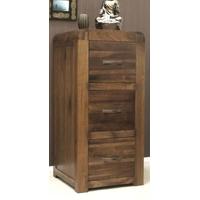 baumhaus shiro walnut 3 drawer filing cabinet