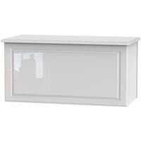 Balmoral White High Gloss Blanket Box