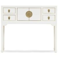 Baumhaus The Nine Schools Qing White Console Table - Small