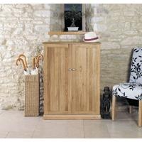 baumhaus mobel oak large shoe cupboard