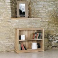 baumhaus mobel oak low bookcase