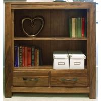 baumhaus mayan walnut bookcase low