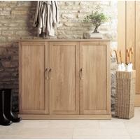 Baumhaus Mobel Oak Extra Large Shoe Cupboard