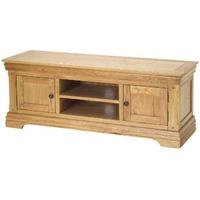 Bayonne Oak Plasma TV Video Cabinet