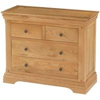 Bayonne Oak 2+2 Chest of Drawer