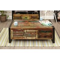 Baumhaus Urban Chic 4 Door 4 Drawer Large Coffee Table