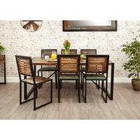 Baumhaus Urban Chic Large Dining Set with 6 Chairs