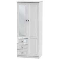 Balmoral White High Gloss Combination Wardrobe