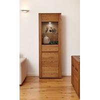 Baumhaus Olten Dark Oak Display Cabinet - Tall