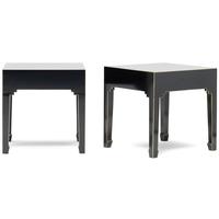 Baumhaus The Nine Schools Qing Black and Gilt Lamp Tables (Pair)