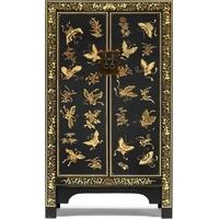 Baumhaus The Nine Schools Oriental Decorated Black Cabinet - Medium