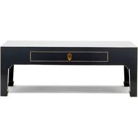 Baumhaus The Nine Schools Qing Black and Gilt Coffee Table with Drawer