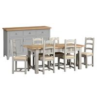 Banbury Grey Deluxe Dining Suite