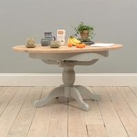 Banbury Grey 110-145cm Round Ext. Dining Table