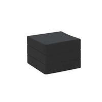 Baltic Faux Suede Foam Cube Black