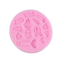 Baby Girl Fondant Cake Chocolate Resin Clay Candy Silicone Mold